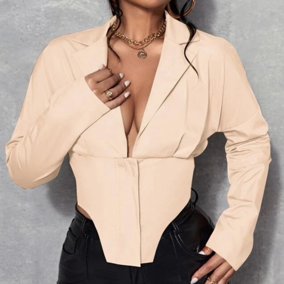 Hem Neck Blouse - Picture 3 of 3